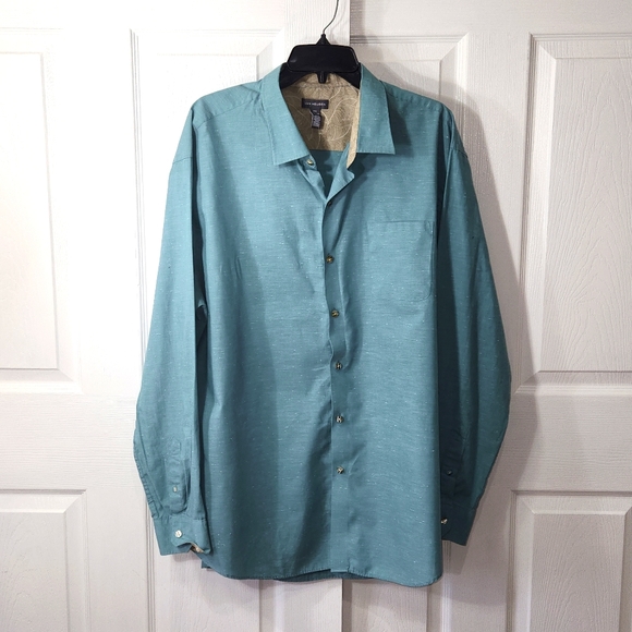 VAN HEUSEN MENS BUTTON DOWN SHIRT SIZE XXL NECK 18- 18.5 - Picture 2 of 10